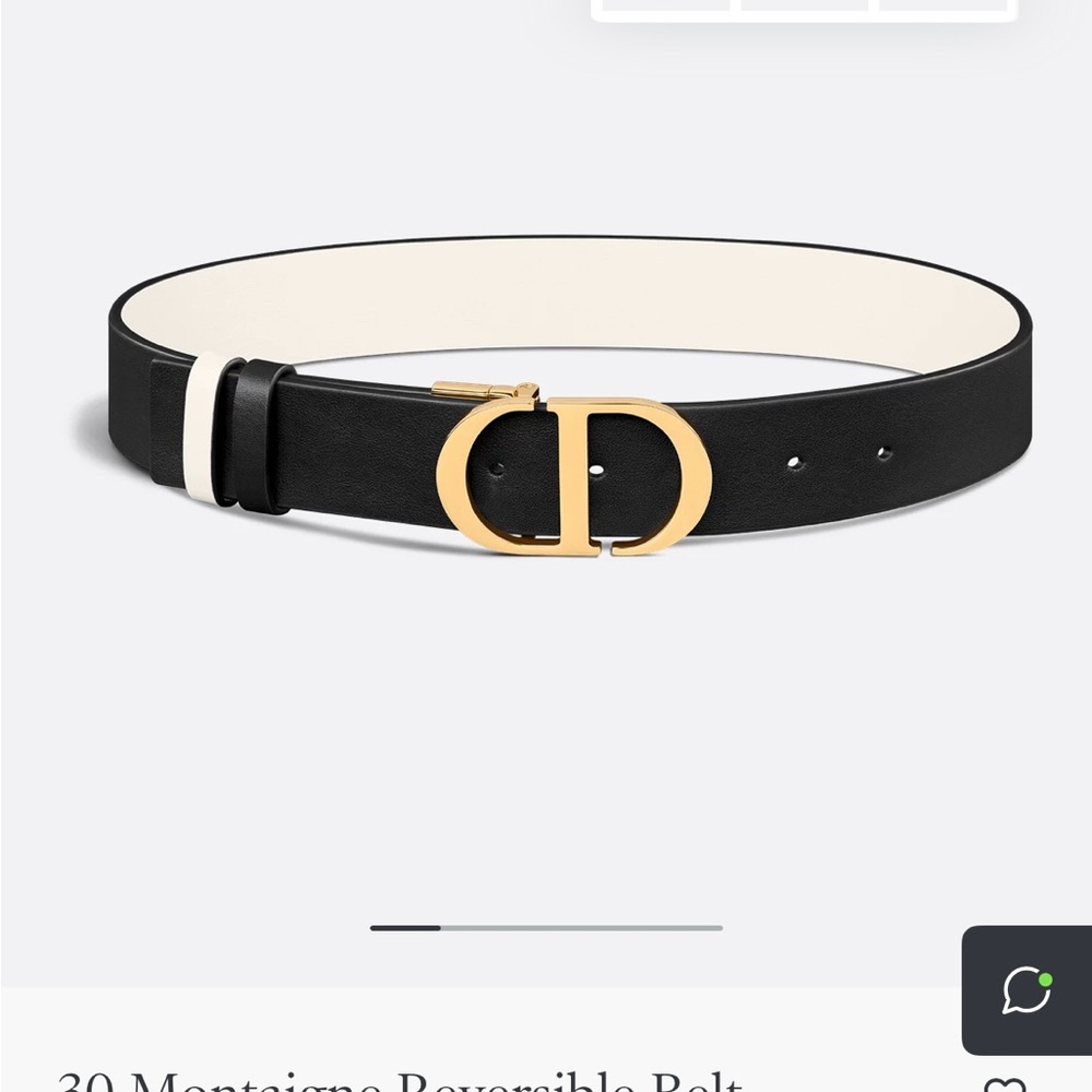 Dior 30 Montaigne Reversible Belt